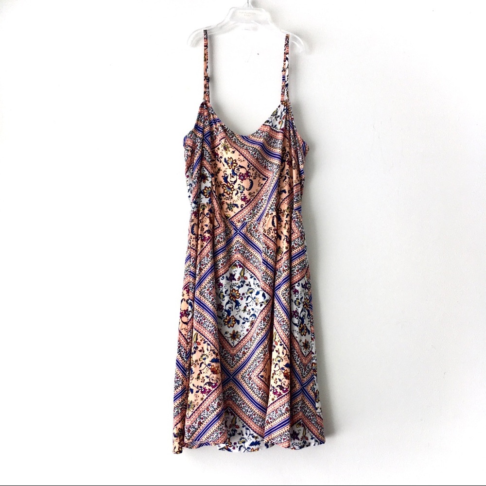 Girls Sz8 Divided Paisley Dress